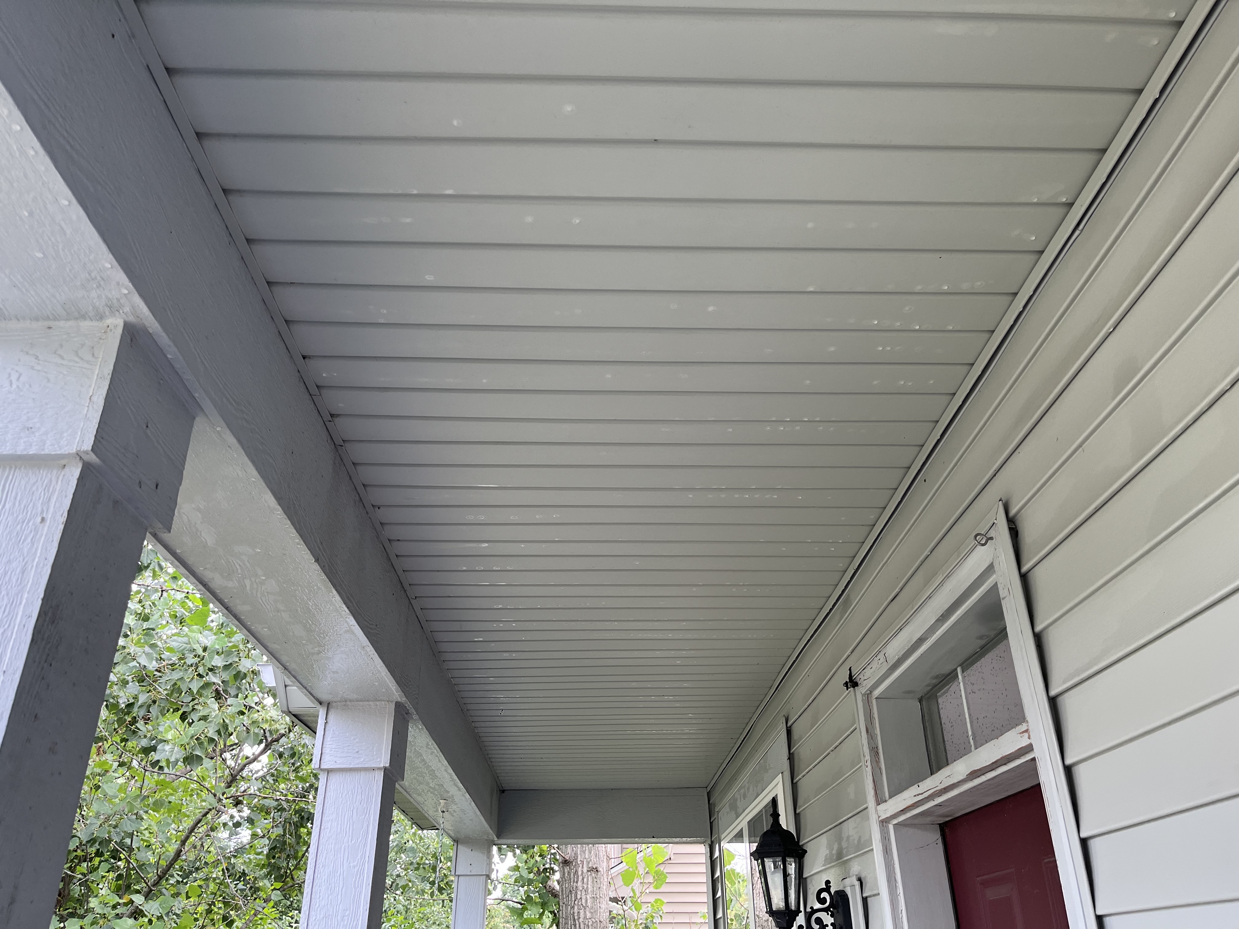 Ceiling after cleaning